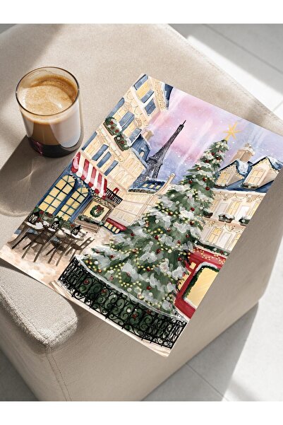 Postifull Çerçevesiz Yılbaşı Posteri, Yılbaşı Dekoru, Comfort Serisi, Christmas in Town Poster, NO:108658