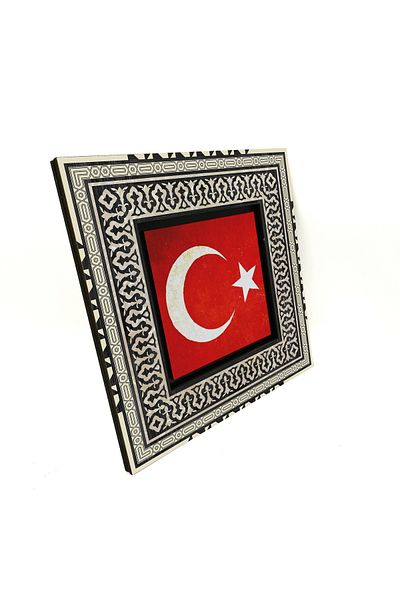 Sadrazam Masa MDF imprimata cu steagul Turciei 20x20 Krt-98