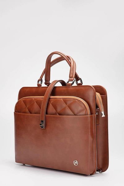 Magazin Bags MagazinBags S2021 - حقيبة كمبيوتر محمول وحقيبة، أسمر ضارب للصفرة