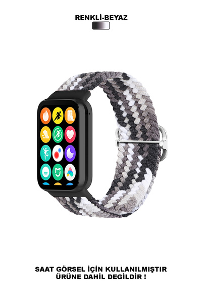 CONOCER ساعة Xiaomi Redmi Watch 4-5 / Mi Band 8 Pro المتوافقة مع حزام الحبل المنسوج من القش