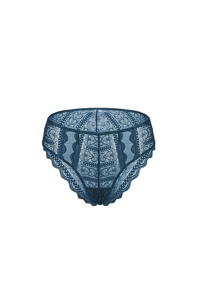 Wonna Slip din dantelă cu talie înaltă - Moda - 2483 - Albastru