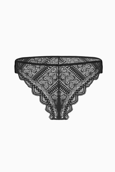 Wonna Chiloți brazilian din dantelă - 2501 - Negru