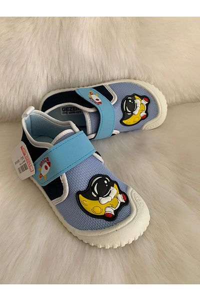 GEZER Summer Boy's Pvc Sole Velcro Adjustable Linen Casual Shoes