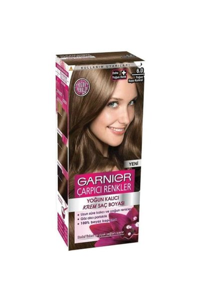 Garnier Çarpıcı Renkler Saç Boyası 6.0 Yoğun Koyu Kumral