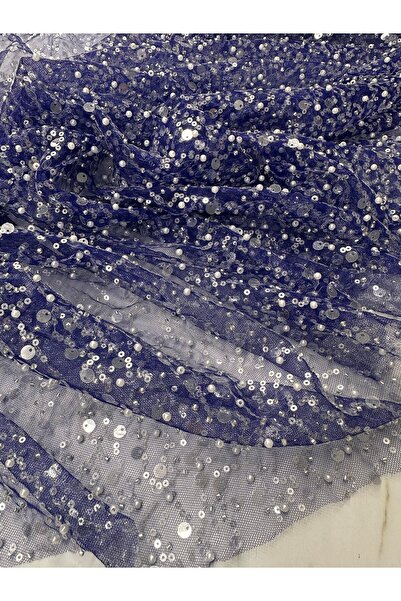 ipekkumaş Mor Renk Pul Boncuk İşlem Abiyelik Tül ÜRÜNÜMÜZ ADET OLARAK SATILIR...