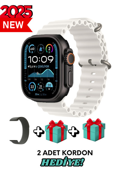 Bunnys Poco M3 Uyumlu Akıllı Saat Watch ULTRA2 49MM Kordon Hediyeli - Son Ver...