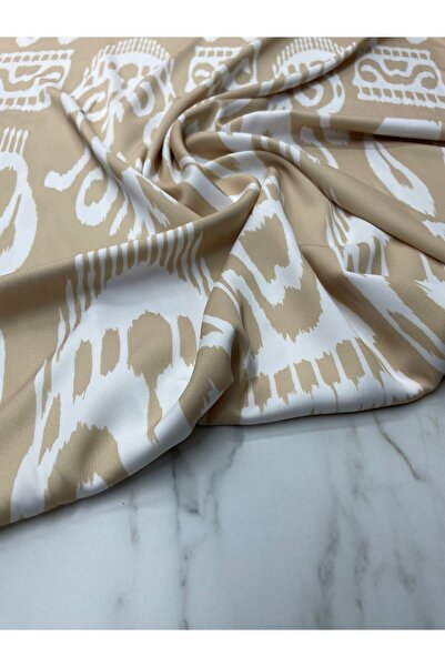 ipekkumaş قميص من قماش الساتان باللون البيج من Tivil يباع بالقطعة 1 قطعة 1 متر