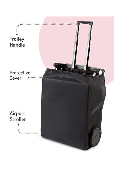 Bonfino Runway Cabin Stroller with 5 Point Safety Harness, 0 to 3 Years, Copper and Grey