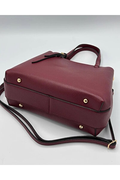 Marjinal Üç Bölmeli Klasik El Ve Omuz Kadın Çantası