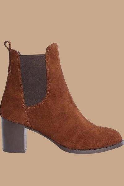 Flow Mi̇sseale Heeled Suede Short Boots