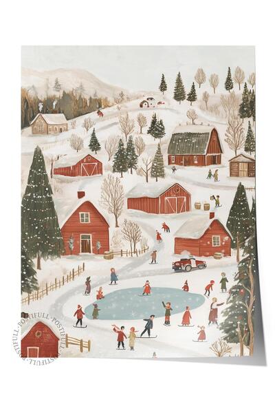 Postifull Çerçevesiz Poster, Duvar Posteri, HD Kalite Comfort Serisi, Yılbaşı...