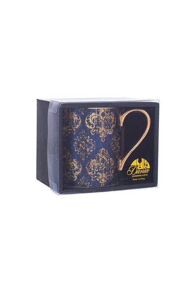 Dania Golden Decorative Porcelain Cup Size 10x9 Cm