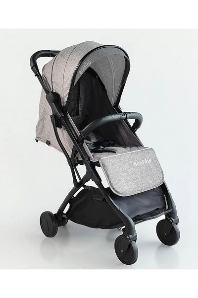 Bonfino Bonfino Runway Cabin Stroller with 5 Point Safety Harness - Grey