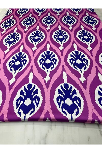 ipekkumaş Pembe İkat Desen Elbiselik Gömleklik Tivil Saten Kumaş ÜRÜNÜMÜZ ADET OLARAK SATILIR 1 ADET 1 METRE