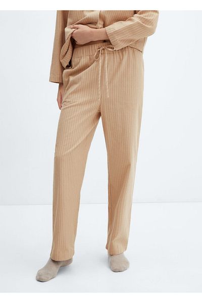 MANGO Woman Gestreifte Pyjamahose