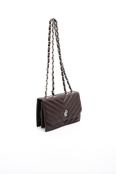 Silver Polo Brown Sp1150 Women's Crossbody Bag