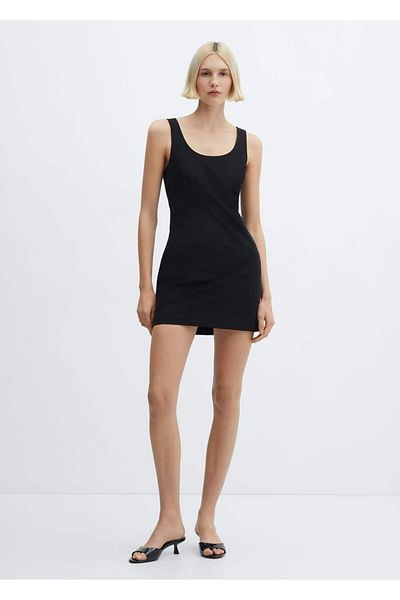 MANGO Woman Low-cut short dress