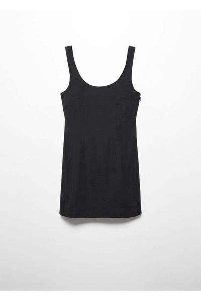 MANGO Woman Dekolte kısa elbise