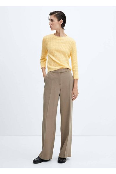 MANGO Woman Knit Detailed Knitwear Sweater