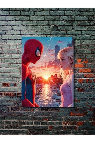 ZNC Spiderman & Spider Gwen - Marvel - Film & Dizi Posterleri, Özel Tasarım K...