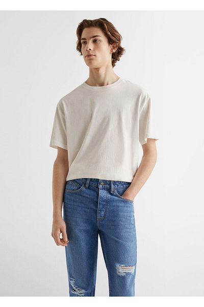 Mango Teen Διακοσμητικό τζιν παντελόνι σε κανονικό κόψιμο