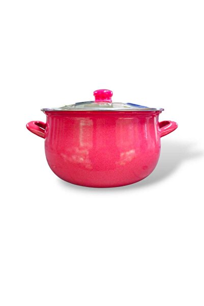 ALEV EMAYE 6 Liter Pink Enamel Pot - 24 cm