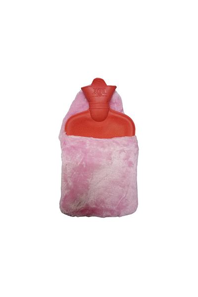 Elite Cotton Covered Hot Water Bag 1.75 Lt - Light Pink Case