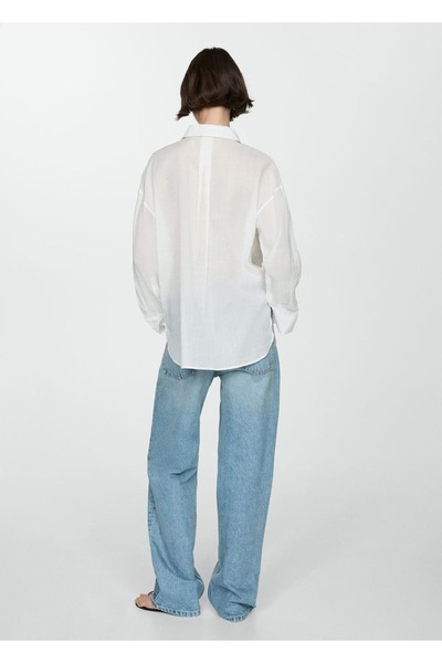 MANGO Woman Ramie ing zsebekkel