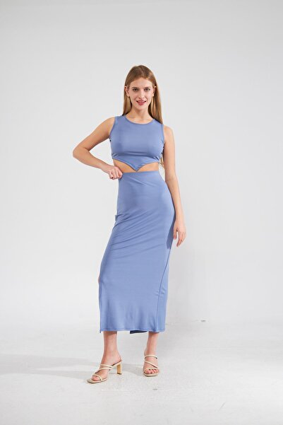 Camenta İndigo Scuba Etek Crop Alt-üst Takım