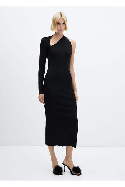 MANGO Woman Asymmetrical dress with slit