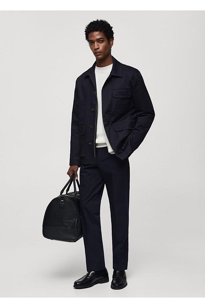 MANGO Man Bavlněné kalhoty Regular Fit