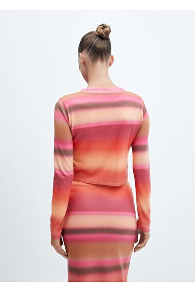 MANGO Woman Gradient Printed Sweater