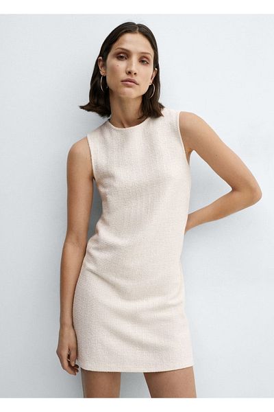 MANGO Woman Texturált mini ruha