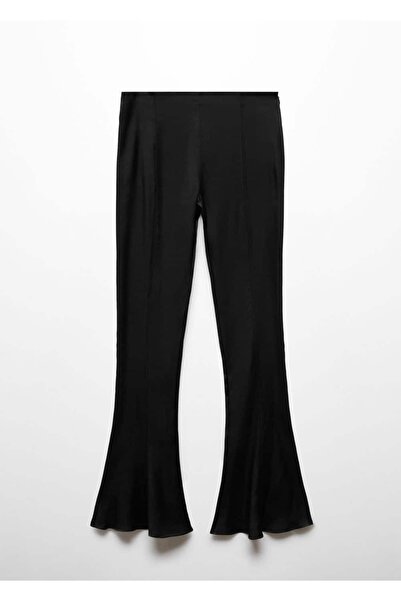 MANGO Woman Flared saten pantolon