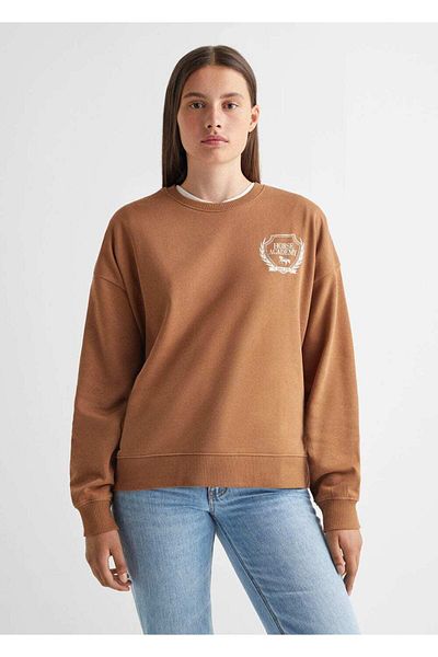 Mango Teen Φούτερ με γραπτό και σχέδιο