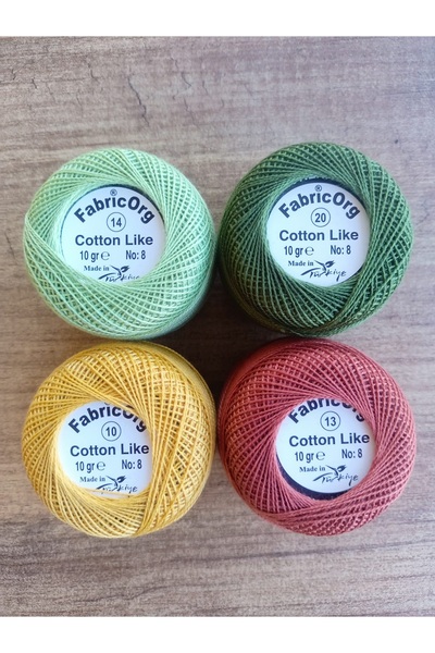 fabricorg Soyut Desen Etamin Nakış Seti