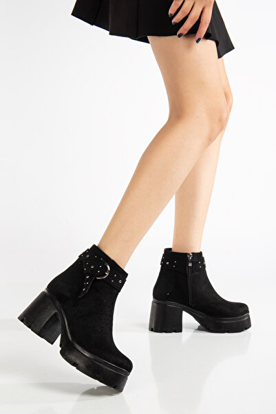 Generic Brand Fashion Suede 7 cm Heel Belted Full Fit Comfortable and Stylish...