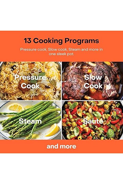 Nutricook Smart Pot 2 Prime, 1000 Watts, Electric Pressure Cooker, Rice Cooker, Cake & Soup Maker, 6L, SS