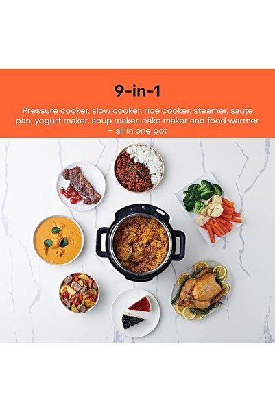 Nutricook Smart Pot 2 Prime, 1000 Watts, Electric Pressure Cooker, Rice Cooker, Cake & Soup Maker, 6L, SS