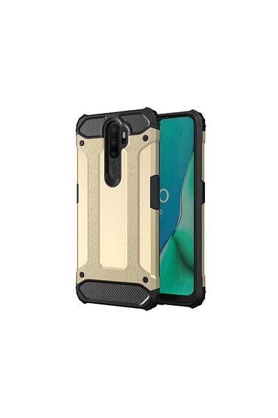 HTstore جراب Zore Crash لهاتف اوبو A9 2020 من السيليكون - ذهبي