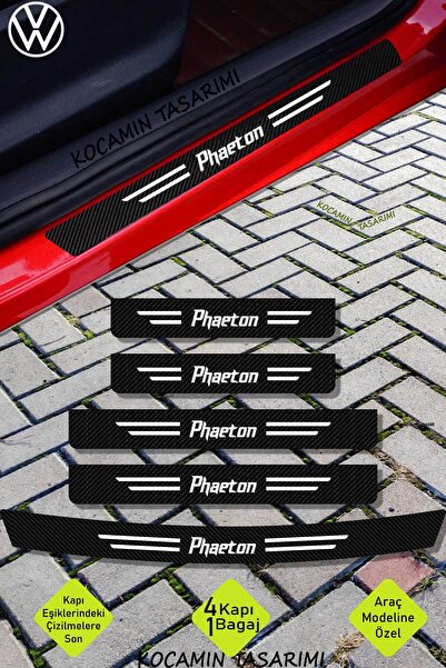 Kocamın Tasarımı Volkswagen Phaeton Karbon Folyo ile Kapı ve Bagaj Eşiği İçin...