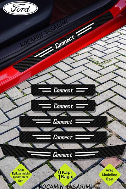 Kocamın Tasarımı Ford Connect Araç Kapı ve Bagaj Eşiği İçin Çizilmeye Dayanık...