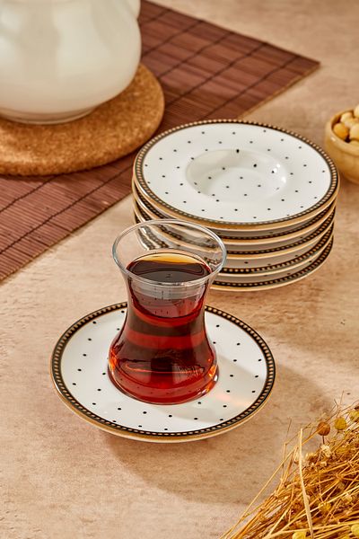 Babion Luxury Ceramic 6-Person Tea Plate