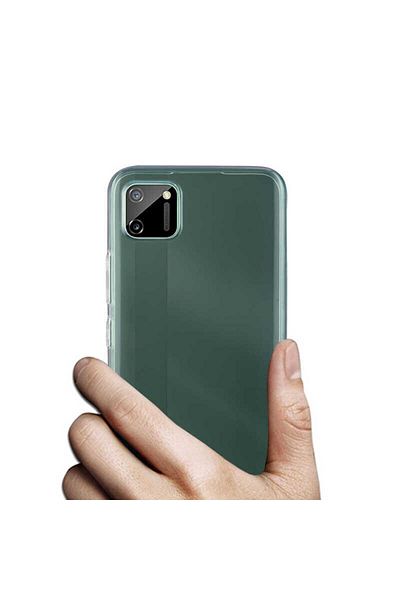 HTstore جراب Zore لهاتف Realme C11 غطاء سيليكون فائق