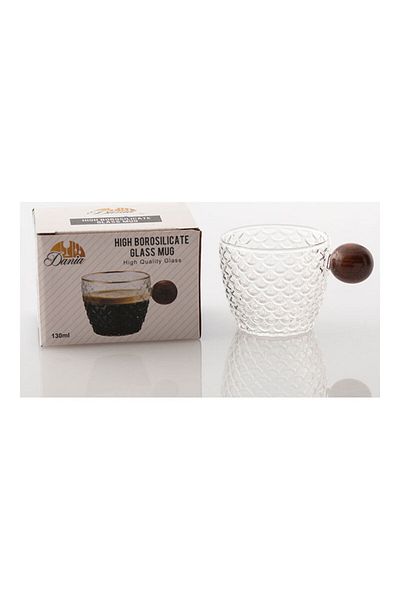 Dania كوب قهوة شفاف 7x7x6سم
