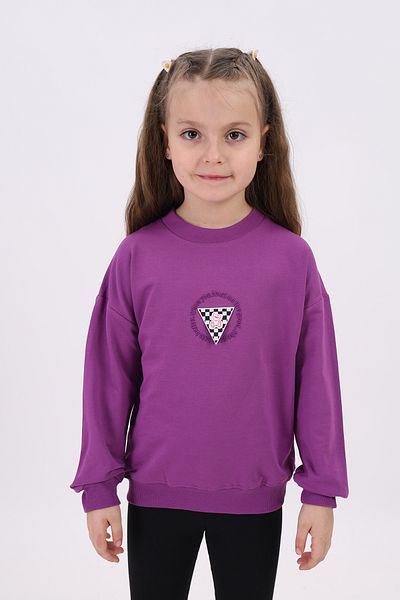Toontoy Embroidery Detailed Sweatshirt for Girls