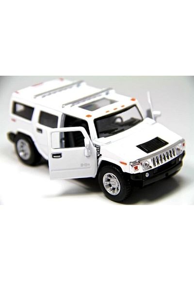 Kinsmart 2008 هامر H2 Suv - سحب قطرة 5 بوصة. سيارة موديل مرخصة، لعبة سيارة 1:40