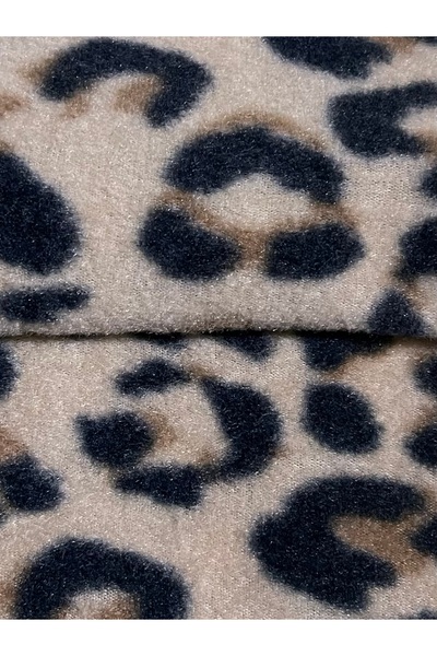 zeinapp Non-Pilling Animal Leopard Snake Patterned Fleece Fabric 100X180 cm