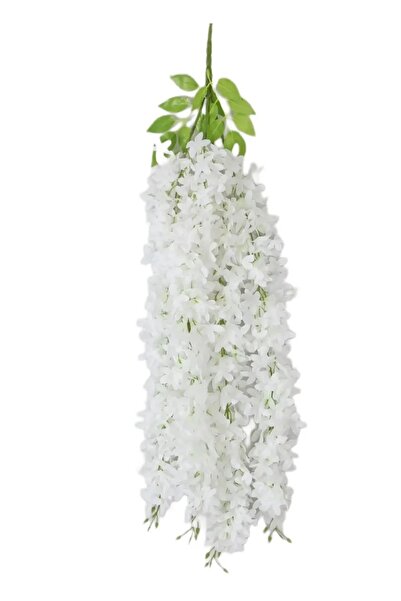 YASİMA Dolgun Yapraklı Sarkan Akasya Çiçeği Yapay Kumaş Çiçek 4 Dal 1 Demet Sap Dahil 80 Cm-9