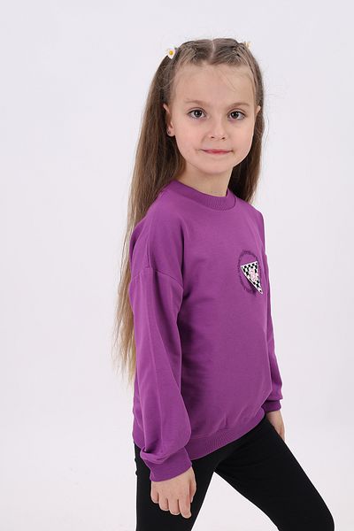 Toontoy Embroidery Detailed Sweatshirt for Girls
